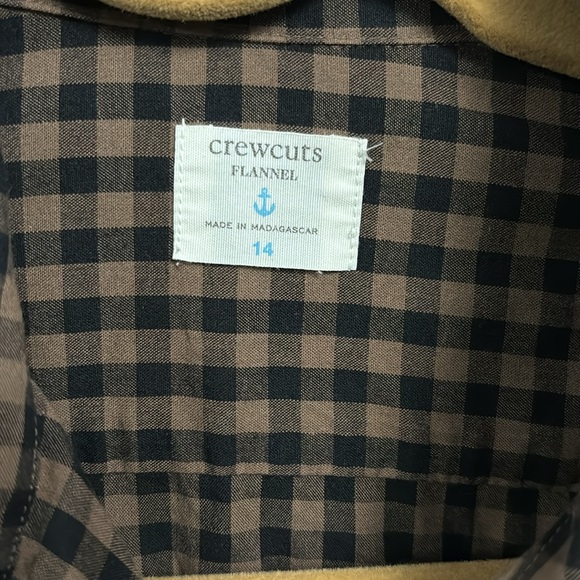 Crewcuts boys flannel shirt size 14 - Picture 3 of 3